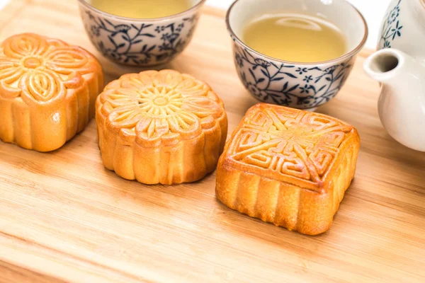 Deliziosa Torta Lunare Mid Autumn Festival — Foto Stock