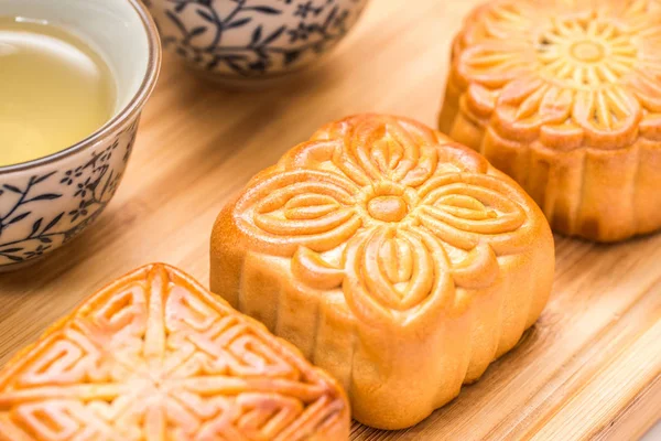 Deliziosa Torta Lunare Mid Autumn Festival — Foto Stock