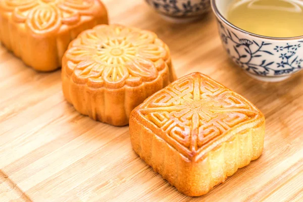 Deliziosa Torta Lunare Mid Autumn Festival — Foto Stock