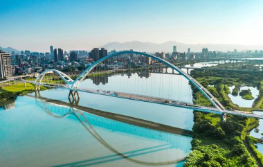 Crescent Bridge - New Taipei dönüm noktası, Tayvan güzel 