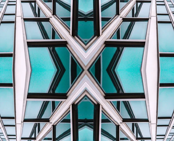 Detalhes da arquitetura Modern Building Glass fachada Business backg — Fotografia de Stock