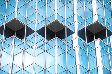 Mimari, Modern İnşaat Cam Cephesi İş Arkaplanı 'nı ayrıntılarıyla anlatıyor