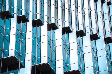 Mimari, Modern İnşaat Cam Cephesi İş Arkaplanı 'nı ayrıntılarıyla anlatıyor