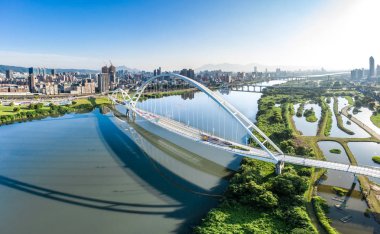 Crescent Bridge - New Taipei dönüm noktası, Tayvan güzel