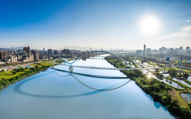 Crescent Bridge - New Taipei dönüm noktası, Tayvan güzel 