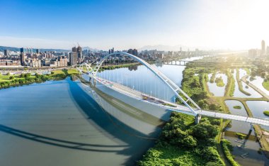 Crescent Bridge - New Taipei dönüm noktası, Tayvan güzel