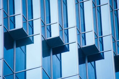 Mimari, Modern İnşaat Cam Cephesi İş Arkaplanı 'nı ayrıntılarıyla anlatıyor