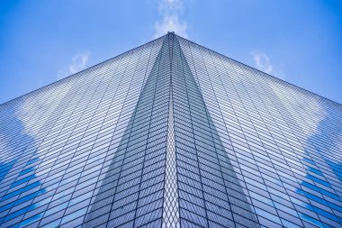 Mimari, Modern İnşaat Cam Cephesi İş Arkaplanı 'nı ayrıntılarıyla anlatıyor