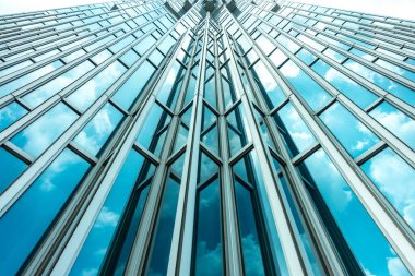 Mimari, Modern İnşaat Cam Cephesi İş Arkaplanı 'nı ayrıntılarıyla anlatıyor