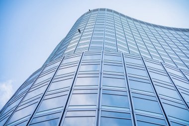 Mimari, Modern İnşaat Cam Cephesi İş Arkaplanı 'nı ayrıntılarıyla anlatıyor