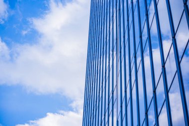 Mimari, Modern İnşaat Cam Cephesi İş Arkaplanı 'nı ayrıntılarıyla anlatıyor