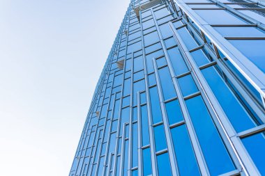 Mimari, Modern İnşaat Cam Cephesi İş Arkaplanı 'nı ayrıntılarıyla anlatıyor