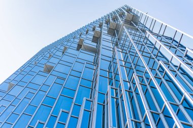 Mimari, Modern İnşaat Cam Cephesi İş Arkaplanı 'nı ayrıntılarıyla anlatıyor