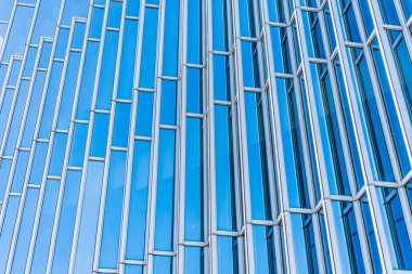 Mimari, Modern İnşaat Cam Cephesi İş Arkaplanı 'nı ayrıntılarıyla anlatıyor