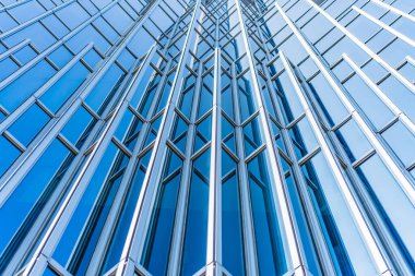 Mimari, Modern İnşaat Cam Cephesi İş Arkaplanı 'nı ayrıntılarıyla anlatıyor