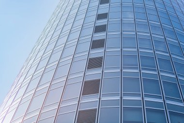 Mimari, Modern İnşaat Cam Cephesi İş Arkaplanı 'nı ayrıntılarıyla anlatıyor