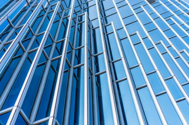 Mimari, Modern İnşaat Cam Cephesi İş Arkaplanı 'nı ayrıntılarıyla anlatıyor