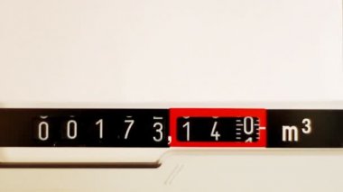 Ölçüm gaz metre, sıralı hesap Zamanlayıcı aracı. Sayısal metre