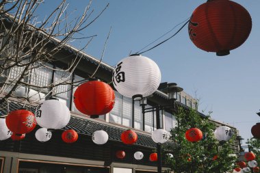 Japon lambaları içinde küçük Tokyo Los Angeles