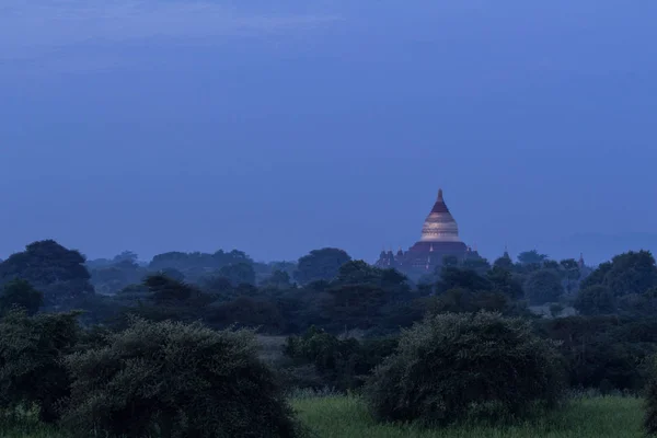 Pohled Krajinu Starověký Chrám Staré Bagan Myanmar — Stock fotografie