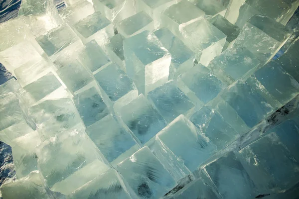 Bloques Hielo Natural Del Lago Sol — Foto de Stock