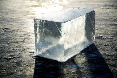 Ice Block Ice is water frozen into a solid state. Depending on the presence of impurities. it can appear transparent or a more or less opaque bluish-white color. clipart