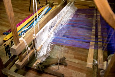 Geleneksel rustik tezgâhı. Rusya Ural