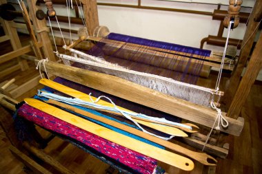 Geleneksel rustik tezgâhı. Rusya Ural