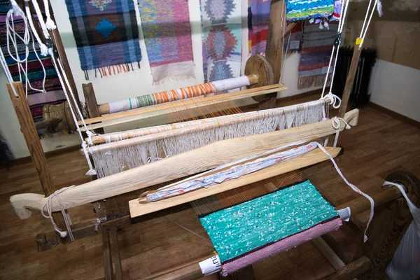 Traditional Rustic Loom Russia Ural — Stock Photo, Image