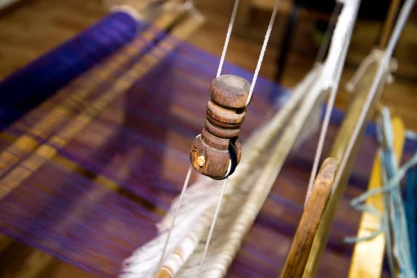 Traditional Rustic Loom Russia Ural — Stock Photo, Image