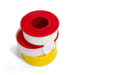 Fum teyp gölgeler beyaz bir arka plan üzerinde beyaz renk.