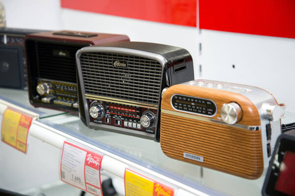 Челябинская область, Россия - февраль 2019 года. Бытовая электроника
