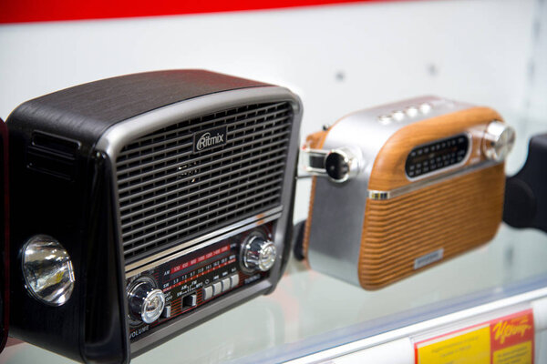 Челябинская область, Россия - февраль 2019 года. Бытовая электроника
