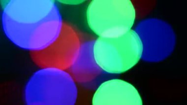 renkli bokeh ışık efektleri, parlayan renkli ışıklar, çok büyük ışıklar yanıp sönen.