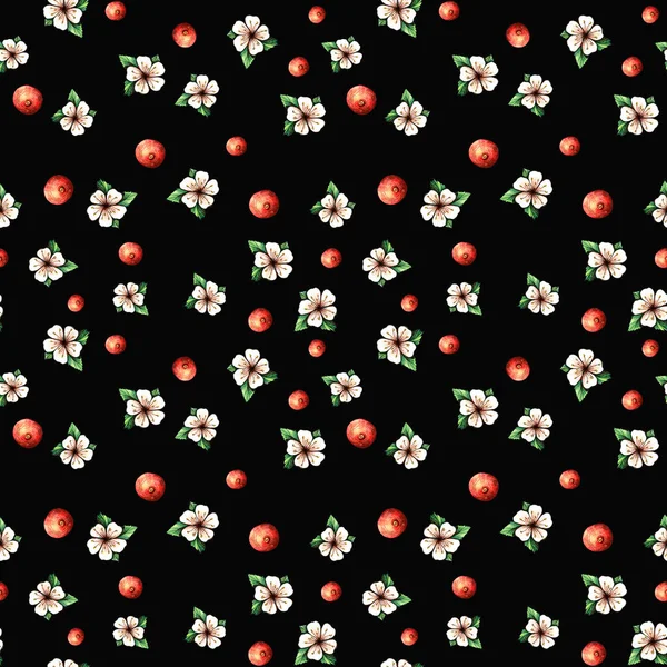 Grafisch Patroon Met Kersenbessen — Stockfoto