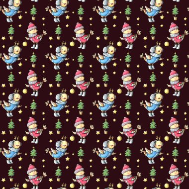 Yeni yıl için kuşlu grafikler