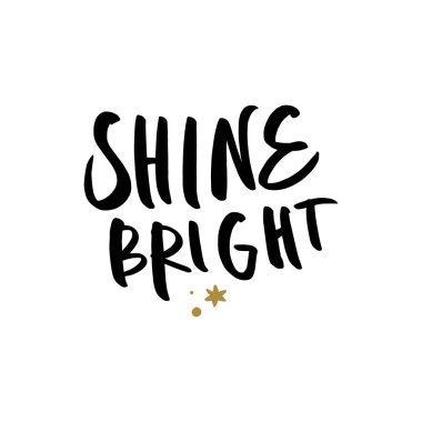 Motivasyonel yazı kartpostal ve poster el çekilmiş