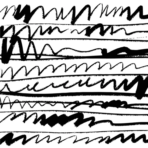 Векторний Абстрактний Творчий Візерунок Лініями Пензля Універсальний Трендовий Принт Тканин — стоковий вектор