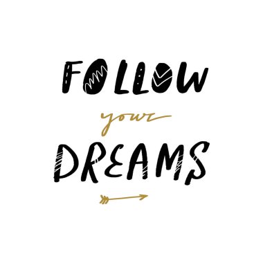 Kartpostal ve poster baskı yazı hayallerini takip