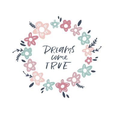 Vektör çerçeve şablonu çiçekler ve tipografik tasarım öğeleri. Bebek Hediyeleri Partisi Davetiyesi için iyi. Vektör çizim