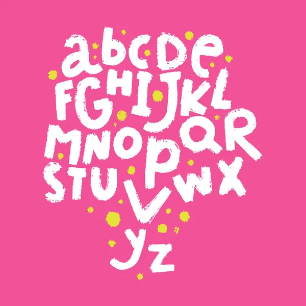 Αγγλικά διάνυσμα φυτώριο αλφάβητο. Γράμματα, απομονωμένες γράμματα — Διανυσματικό Αρχείο