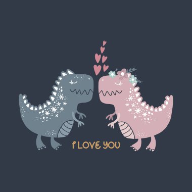 Vektör şirin bebek dinozor sanat. Kreş illüstrasyon. O-ebilmek var kullanılmış duvar sanatı, tebrik kartı, poster, Çocuk Giyim ve daha fazlası için