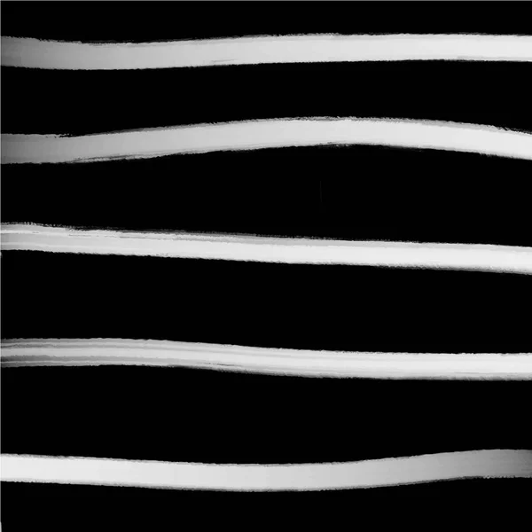 Black White Pattern Black Background White Lines Vector Illustration — ストックベクタ