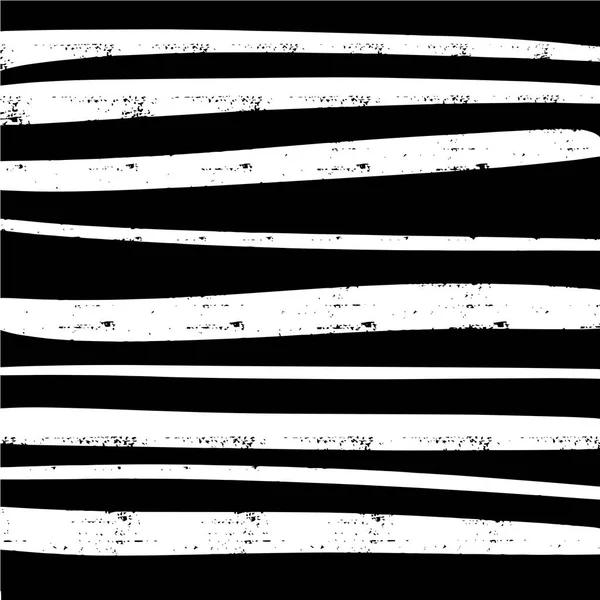 Black White Pattern Black Background White Lines Vector Illustration — ストックベクタ