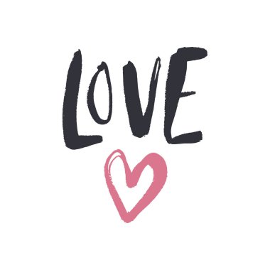 Vektör, küçük resim, elle çizilmiş. Yazı tipi, boho el yapımı kart yazı seviyorum. Sevgililer günü tebrik kartı, poster, afiş, t-shirt, diğer giyim ve daha fazlası. İzole