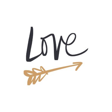 Vektör, küçük resim, elle çizilmiş. Yazı tipi, boho el yapımı kart yazı seviyorum. Sevgililer günü tebrik kartı, poster, afiş, t-shirt, diğer giyim ve daha fazlası. İzole