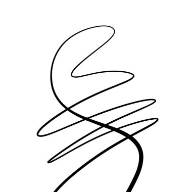 Vektör soyut el Siyah mürekkep şekli çekilmiş. Posterler, kartpostallar, t-shirtler için iyi ve diğer. Modern tarz. Beyaz arka plan üzerinde izole.