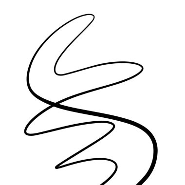 Vektör soyut el Siyah mürekkep şekli çekilmiş. Posterler, kartpostallar, t-shirtler için iyi ve diğer. Modern tarz. Beyaz arka plan üzerinde izole.