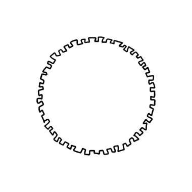 Vektör Afrika stil çerçevesi, desen. Poster ve başlık sayfası öğesi ve diğer. Beyaz arka plan üzerinde izole.