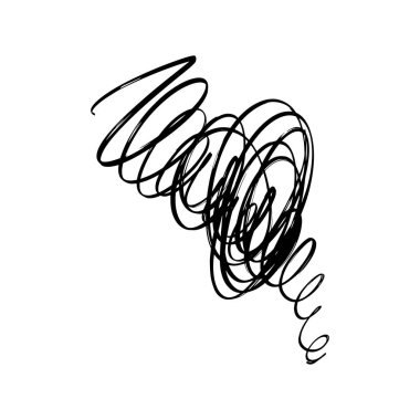 Soyut grunge nokta, fırça darbeleri, karalama. Evrensel tasarım dekor eleman. Kaotik el çizilmiş kroki, beyaz arka plan üzerinde izole. Vektör görüntü.